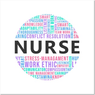 Nurse Skills gift white Posters and Art